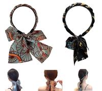 Fascia per capelli in raso, stile retrò, nodo incrociato in raso, fascia antiscivolo, da donna, alla moda, regolabile, aggiunge un temperamento squisito ed elegante