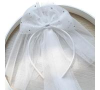 Fascia per capelli in rete con fiocco dolce e fiabe, comoda da indossare per bambini per compleanni ed eventi fotografici