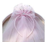 Fascia per capelli in rete con fiocco dolce e fiabe, comoda da indossare per bambini per compleanni ed eventi fotografici