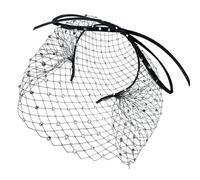Fascia per capelli in rete nera, stile vintage, accessorio per capelli da sposa, per donne, matrimoni, Halloween, feste anni '20