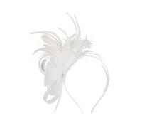 Fascia per capelli in rete per donna anni '20 tulle piumato cerchietto elegante abito da sera fascia accessorio per feste cosplay Hairhoop