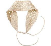 Fascia per capelli in stile boho, da donna, lavorata a maglia, intrecciata, vintage, sottile, estiva, per ragazze