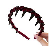 Fascia per capelli in velluto scintillante, antiscivolo, design ondulato, comodo accessorio per lo styling dei capelli, per donne e ragazze, fasce in velluto che si muovono come ondulate