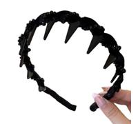 Fascia per capelli in velluto scintillante, antiscivolo, design ondulato, comodo accessorio per lo styling dei capelli, per donne e ragazze, fasce in velluto che si muovono come ondulate