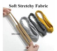 Fascia per capelli incrociata 8 pezzi per donna Fascia per capelli per la pulizia del viso Set Fascia per la testa sportiva ad alta elasticità che assorbe il sudore (7)