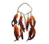 Fascia per capelli indiana, stile bohémien, con nappe lunghe, perfetta per travestimento Costum J9E4 per festival, carnevale, zingaro