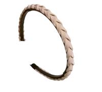 Fascia per capelli intrecciata antiscivolo con impugnatura per la cura della pelle Lavaggio del viso Forte tenuta sulla frangia laterale Accessori per lo styling dei capelli