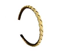 Fascia per capelli intrecciata antiscivolo con impugnatura per la cura della pelle Lavaggio del viso Forte tenuta sulla frangia laterale Accessori per lo styling dei capelli