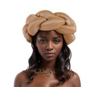 Fascia per capelli intrecciata esagerata farcita grande fascia morbida africana fasce per capelli per donne accessori per la testa della festa di nozze
