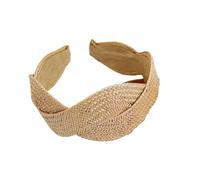 Fascia Per Capelli Intrecciata In Paglia A Larga Morbida E Confortevole Elegante Tono Solido Perfetto Da Indossare Tutti I Giorni Feste Vacanze Fermaglio Per Capelli A Larga Unisex