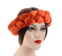 Fascia per capelli intrecciata sintetica da donna, alla moda, accessorio per capelli per giovani e professionisti alla moda