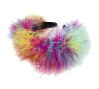 Fascia per capelli lanuginosa, per donne e ragazze, da indossare tutti i giorni, per feste di Natale, accessorio per cosplay