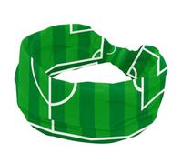 Fascia per capelli larga da donna, morbida fascia per capelli a turbante, verde per terreno da calcio antiscivolo, fascia elastica per allenamento yoga, fascia per capelli annodata incrociata