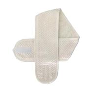 Fascia per capelli larga regolabile antiscivolo per yoga, spa, bagno, doccia, trucco, lavaggio viso, cosmetici, accessori per il trucco da donna (beige)