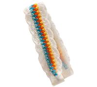 Fascia per capelli lavorata a maglia con chiusura magica morbida elastica per donne e uomini accessorio alla moda retrò opzione di colore multipla cravatta per capelli alla moda multifunzionale