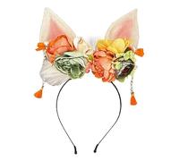 Fascia per capelli mandarino fatta a mano fiore lungo fiocco splendido fermaglio per capelli accessori per la cameriera