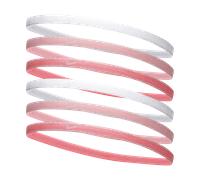 Fascia per capelli metallizzata Nike Swoosh Sport (confezione da 6) - Rosa TAGLIA UNICA