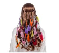 Fascia Per Capelli Moda for donna Accessori for capelli Peacock Piuma Turbante Le signore Regola Hairband Fascia Per Capelli Donna(9170)