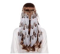 Fascia Per Capelli Moda for donna Accessori for capelli Peacock Piuma Turbante Le signore Regola Hairband Fascia Per Capelli Donna(9171)