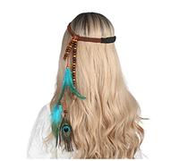 Fascia Per Capelli Moda for donna Accessori for capelli Peacock Piuma Turbante Le signore Regola Hairband Fascia Per Capelli Donna(CB0341-D)