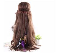 Fascia Per Capelli Moda for donna Accessori for capelli Peacock Piuma Turbante Le signore Regola Hairband Fascia Per Capelli Donna(LV4333-A)