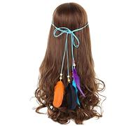 Fascia Per Capelli Moda for donna Accessori for capelli Peacock Piuma Turbante Le signore Regola Hairband Fascia Per Capelli Donna(LV4333-B)