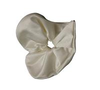 Fascia per capelli multiuso in raso a forma di cuore, elegante, oversize, per coda di cavallo e chignon