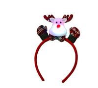 Fascia per capelli natalizia illuminata fasce per capelli natalizie con LED illuminate Fascia per capelli natalizia Fascia per travestimenti eleganti Festa di Natale Fascia per capelli natal