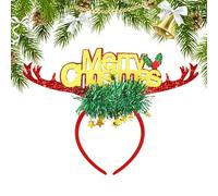 Fascia Per Capelli Natalizia Per Donne,Orecchie Festive Luminose Multifunzionali,Fermacapelli A Forma Di Corna Di Cervo | Per Feste Divertimento Familiare Festival Tradizione Celebrazione Gioia Delle