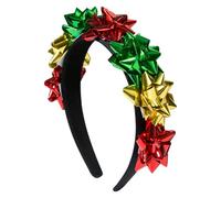 Fascia Per Capelli Natalizia Per Ragazze,Accessorio Per Feste,Fascia Per Capelli Da Donna Rosso Verde Oro Per Natale - Per La Fidanzata Gli Amici Il Cosplay L'Evento La Scuola Lo Spettacolo La Parata