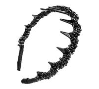 Fascia per capelli ondulata, 4 cerchietti a , per make up, pettine a denti di squalo, in plastica, ondulato a , per lo sport, il fitness quotidiano, per donne e ragazze