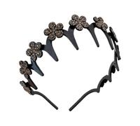Fascia Per Capelli Ondulata Per Donne Fascia Per Capelli Con Fiori Di | Accessorio Capelli Indossabile Tutto il Giorno Anti Ribelli per Donne Ragazze Uso Quotidiano Palestra