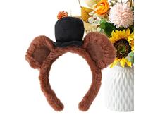 Fascia per Capelli Orso,Copricapo Adorabile per Makeup e Detersione Viso | Fascia detersione viso con faccia d'orso | per Halloween, Cosplay, Festa, Carnevale, Convention, Performance e Travestimento