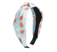 - Fascia per capelli per capelli con scritta in lingua tedesca "Frohe N", graziosa fascia annodata per feste - Fascia stampata con coniglio e, accessorio per capelli per donne, decorazione