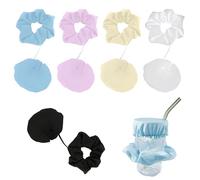 Fascia per capelli per drink, 5 pezzi, protezione per il braccialetto per bevande, coperchio a goccia, copertura anti-picco, copertura per bicchieri, per bar e feste
