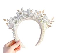Fascia per capelli per feste, con lettera artificiale, decorazione per capelli