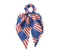 Fascia per capelli per il 4 luglio, portatile, morbida, casual, patriottica, con fiocchi per capelli per il giorno 'indipendenza, per il giorno 'indipendenza, per tutti i giorni, casa, vacanze