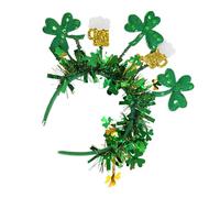 Fascia per capelli per il giorno di San Patrizio, fascia per capelli con trifoglio, fascia per capelli da donna, fascia per capelli con trifoglio verde, irlandese verde