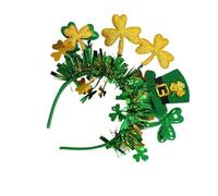 Fascia per capelli per il giorno di San Patrizio, fascia per capelli con trifoglio, fascia per capelli da donna, fascia per capelli con trifoglio verde, irlandese verde