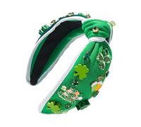 Fascia per capelli per il giorno di San Patrizio, per lo styling con trifoglio irlandese, per lo styling per il giorno di San Patrizio, per capelli per donne e ragazze