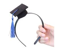 Fascia per capelli per laureati per laureati piccolo cappello clip per capelli antiscivolo clip laterale decorazioni per feste cappello fascia celebrativa fascia per capelli