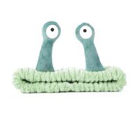 Fascia per capelli per lavarsi il viso, fasce per capelli da spa Palm e Snail, fasce per capelli da trucco per donne, in morbido pile di corallo, elastiche, con disegno di cartone animato, accessori