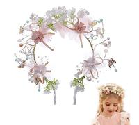 Fascia per capelli per matrimonio, Diadema Bambina Comunione Golden Coroncine Comunione Coroncina Bambina Fit Princess Damigella Damigella D'Onore