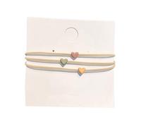 Fascia per capelli per neonati, dolce amore, a forma di cuore, intrecciata, per ragazze, per coda di primavera, 3 pezzi