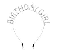 Fascia per capelli per ragazze, corona di compleanno per ragazze, tiara di compleanno per ragazze, fascia di compleanno per ragazze, corona di buon compleanno per ragazze, diadema per ragazze