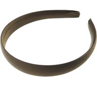 Fascia per capelli per uniforme scolastica, festa di compleanno, matrimonio e occasioni speciali, tinta unita, in raso, 2 cm, fascia per capelli corta e lunga, fascia per capelli Alice (marrone, 2 cm)