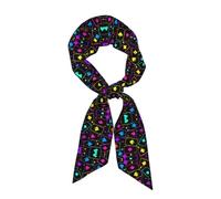 Fascia per capelli psichedelica al neon con carte da gioco magiche per donna, graziosa sciarpa per il collo, fascia sportiva per fitness e spa, fascia antisudore regolabile, fascia per la testa, de