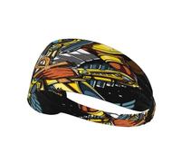 Fascia per capelli raffigurante l'antica dea egizia, fascia elastica unisex, fascia traspirante per sport, corsa, yoga.