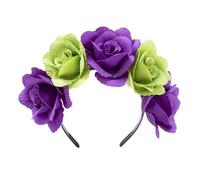 Fascia per capelli regolabile con fiori, decorazione per capelli, da donna, sposa, festa di nozze