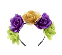 Fascia per capelli regolabile con fiori, decorazione per capelli, da donna, sposa, festa di nozze